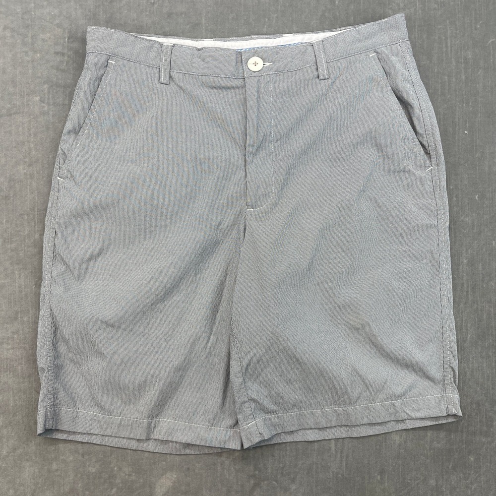 FootJoy‎ Mens 34 Blue White Micro Stripe Performance Golf Shorts